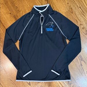 Women’s Carolina Panthers Quarterback Zip Shirt. Size Large. Like New Condition.